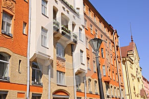 Bright Colors of Street Buildings in Europe