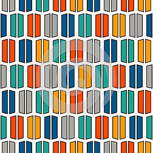 Bright colors vertical lines background. Stylized macaroon abstract wallpaper. Seamless pattern with geometric ornament.