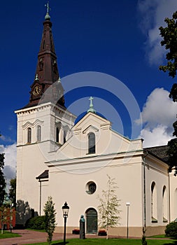 Bright Coloured Domkyrka Cathedral Of Karlstad