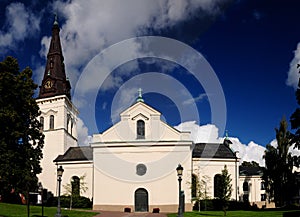 Bright Coloured Domkyrka Cathedral Of Karlstad