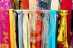 Bright Coloured Scarves