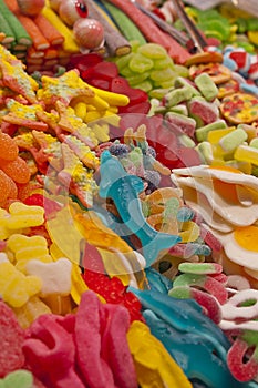 Bright and colourful candy