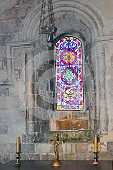 Chapel of the keep, Queen`s Regiment Museum, Dover Castle, England