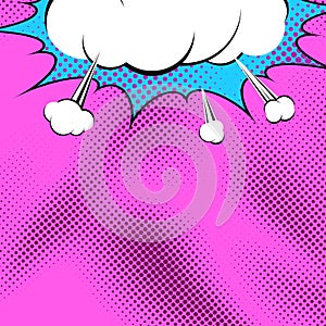 Bright comic book pop art explosion background