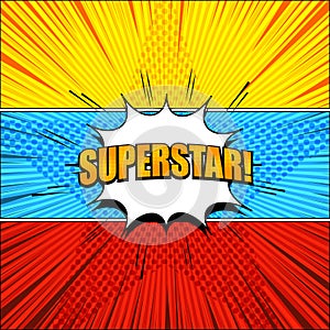 Bright comic super horizontal banners