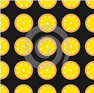 Bright Contrast Retro Cutaway Lemon Pattern