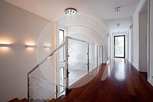 Bright corridor in luxury residence