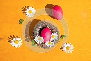 Bright cute Easter concept.