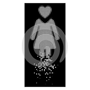 Bright Damaged Dot Halftone Mistress Icon