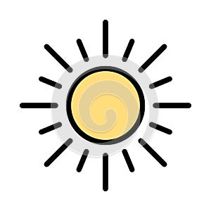 Bright day Isolated Vector icon which can easily modify or edit