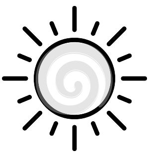 Bright day Vector Icon which can easily modified or edit