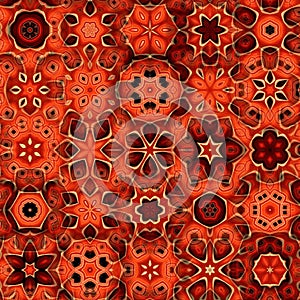 snowflake diversity and variation geometric in star shaped colourful design