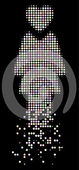 Bright Dispersed Dotted Halftone Mistress Icon