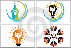 Bright education logos