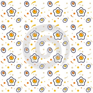 Egg pattern background stock illustration