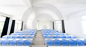 Bright empty classroom