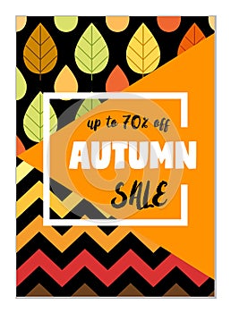 Bright eye catching sale website posters in flat design style