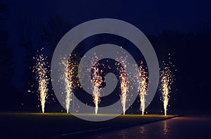 Bright firework, celebration - concept