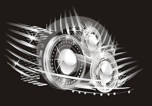 Bright flashes in the black