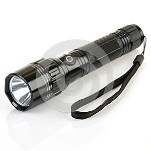 Bright Flashlight isolated on white background