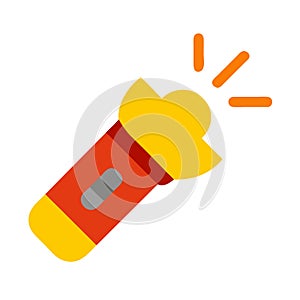 Bright Flashlight Vector Illustration for Emergency and Outdoor Use