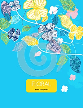 Bright floral background