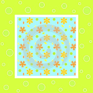 Bright floral frame