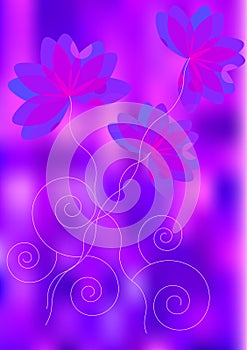 Bright flowers background