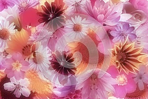 Bright flowers background