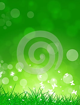 Bright Fresh Spring Green Background