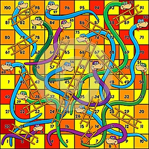 snakes and ladders board game design