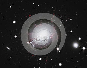 Bright galaxy Deep Space NGC 1275. Elements of this image furnished by NASA. Retouched image