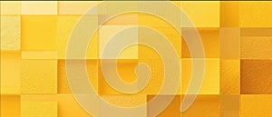 Yellow Cubic Tile Geometric Abstract Background