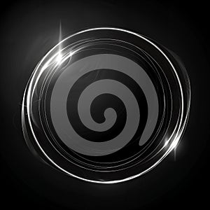 4K ultra-clear dynamic light circle effect photo