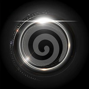 4K ultra-clear dynamic light circle effect photo