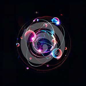 4K ultra-clear dynamic light circle effect photo
