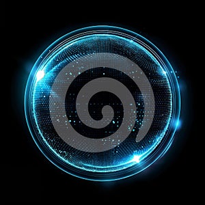 4K ultra-clear dynamic light circle effect photo