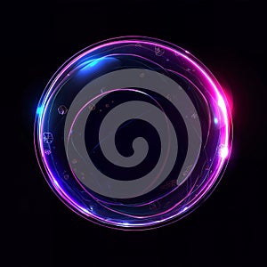 4K ultra-clear dynamic light circle effect photo