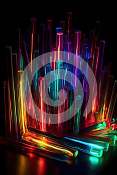 Bright Glowstick Abstract Design