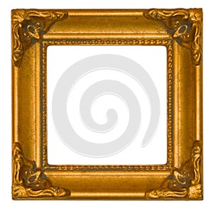 Bright gold antique frame