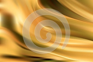 Bright Golden background with soft folds