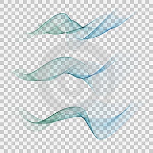 Bright green blue speed abstract lines flow minimalistic fresh swoosh seasonal spring wave transition divider editable