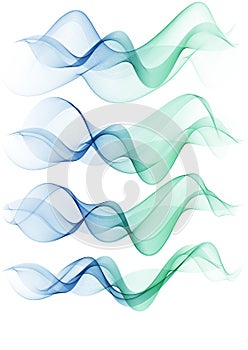 Bright green blue speed abstract lines flow minimalistic fresh swoosh seasonal spring wave transition divider editable