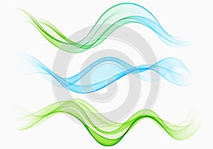 Bright green blue speed abstract lines flow