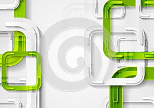 Green and grey squares abstract tech background