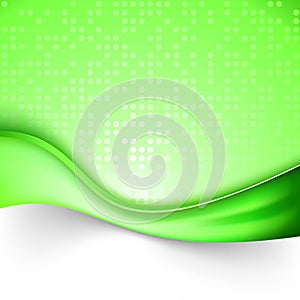 Bright green swoosh line background template