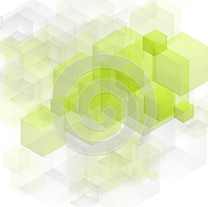 Bright green tech vector design