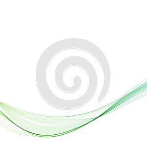 Bright green wave. Vector image. Abstract background. eps 10