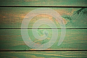 Bright green wood structure as a background texture vignette