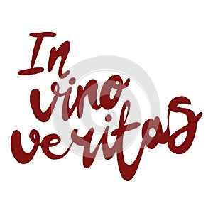 Bright hand drawn watercolor wine design elements in vino veritas - verity in wine. Cheese, olives, glass, lettering photo